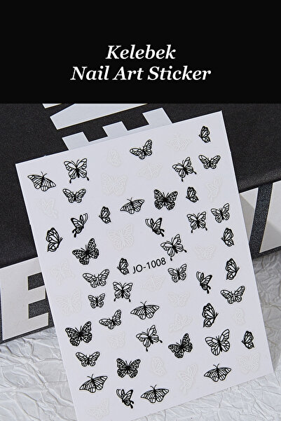Easy Beauty Nail Art Sticker Kendinden Yapışkanlı, Tırnak Süsleme, Tırnak Döv...