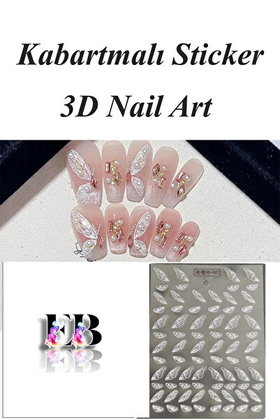 Easy Beauty Nail Art Sticker Kendinden Yapışkanlı, Tırnak Süsleme, Tırnak Döv...