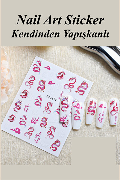 Easy Beauty Nail Art Sticker Kendinden Yapışkanlı, Tırnak Süsleme, Tırnak Döv...