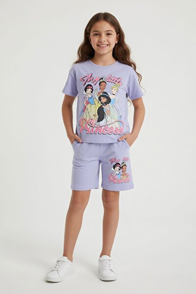 Cansın Mini Κοριτσίστικο καλοκαιρινό σετ με μπλουζάκι και σορτς με θέμα τη λι...