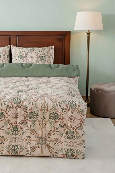 Rivaİstanbul Πάπλωμα Εθνικού Παλατιού Διπλό Καπιτονέ Πάπλωμα Διπλής Όψης με Μ...