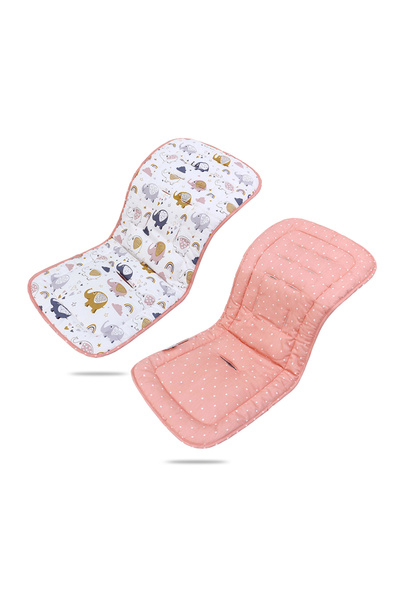 Choice24 pink elephant Comfortable Cotton Baby Stroller Pad Four Seasons Gene...