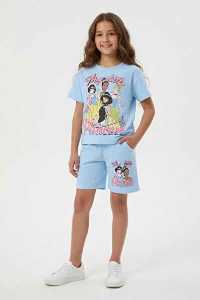 Cansın Mini Μπλουζάκι με θέμα την Μπλε Πριγκίπισσα και καλοκαιρινό σετ σορτς ...
