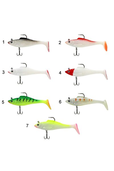 CAPTAIN 3567 Cracker Soft 10cm Levrek Turna Silikonu 3lü Set Suni Balık