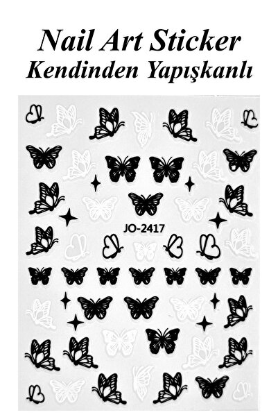 Easy Beauty Nail Art Sticker Kendinden Yapışkanlı, Tırnak Süsleme, Tırnak Döv...