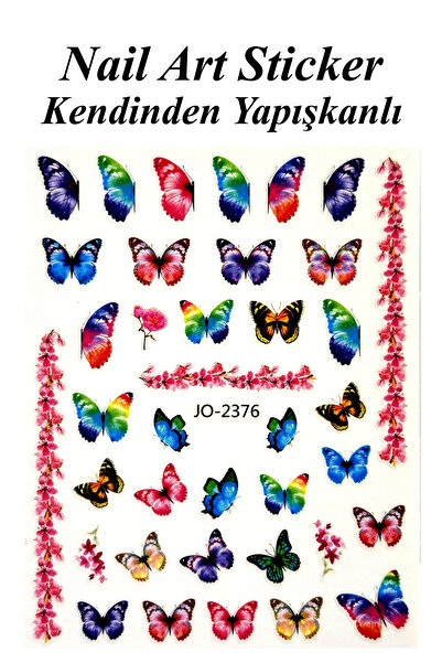 Easy Beauty Nail Art Sticker Kendinden Yapışkanlı, Tırnak Süsleme, Tırnak Döv...
