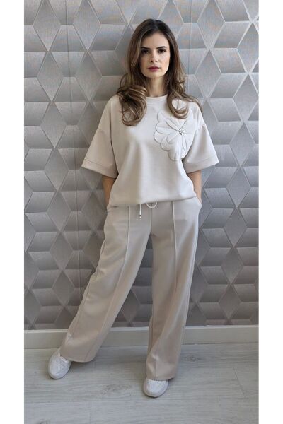 GLAMSI Καθημερινό σετ με σχέδια, με ρευστή και άνετη γραμμή.