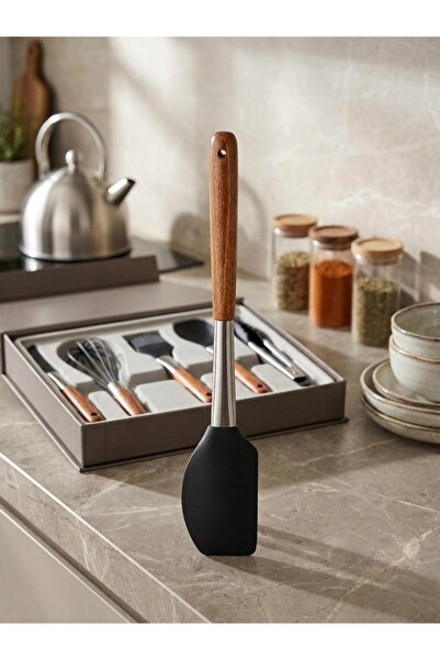cook&kitchen Tohana Wooden Handle Silicone Spatula