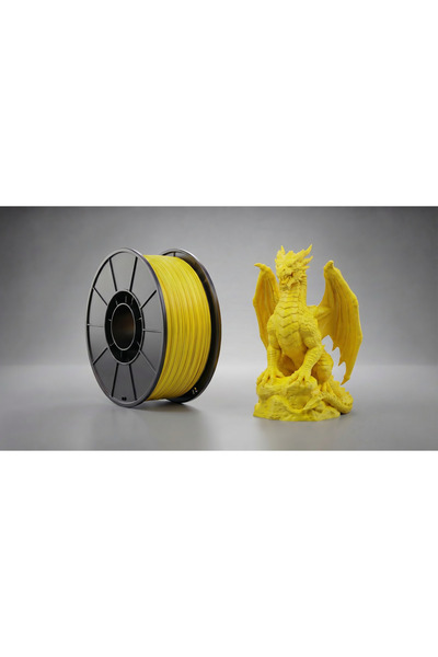 UMD PETG Filament 1.75mm 1KG Sarı Dayanıklı 3D Yazıcı Filamenti Kolay Baskı P...