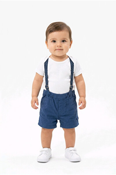 Baby Pantaloni chino cu bretele