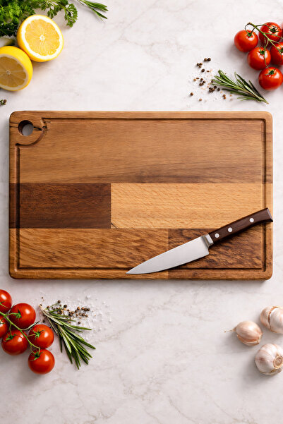 Vecta Aura Premium Beech Wood Cutting and Presentation Board 20X30 cm Medium ...