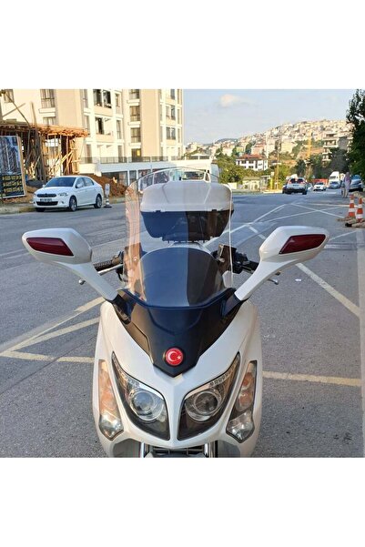 MOTOCAM SYM Gts Evo 250 Ön Cam 2006-2015 Model 63cm Şeffaf Renkli 4mm 10cm daha Uzun