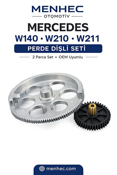 Menhec Otomotiv Mercedes W140 W210 W211 Arka Perde Motor Dişli Seti Cam Güneş...
