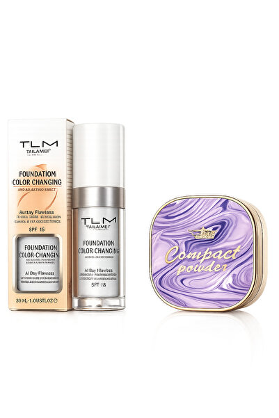 TLM Φον ντε τεν που αλλάζει χρώμα + Σετ Συμπιεσμένης Πούδρας – Τέλεια Κάλυψη ...