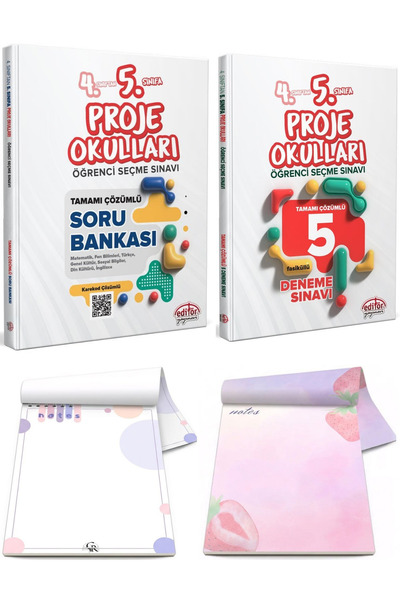 Editör Yayınevi 2026 4. Sınıftan 5. Sınıfa Proje Okulları Seçme Sınavı Soru B...