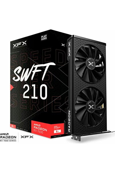 XFX Placă video Radeon RX 7600 Speedster SWFT210 GAMING 8GB