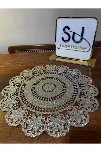 EHA LAZER Πετσέτα σερβιρίσματος αμερικάνικου τύπου με εκλεκτό σχέδιο κοπής με...