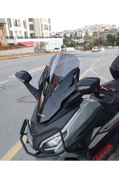 MOTOCAM Honda Forza 250 Ön Cam 2021-2026 Model 47cm Füme Renkli 4mm UZUN