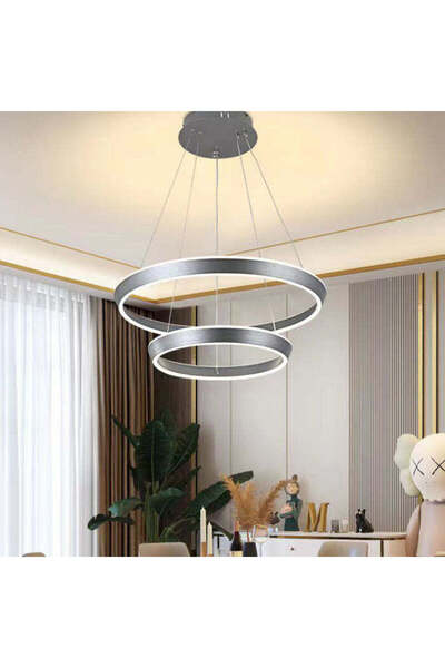 RFAN Κρεμαστό Φωτιστικό LED, Μοντέλο C23009/2, με Τηλεχειριστήριο, 3 Τύποι Φω...