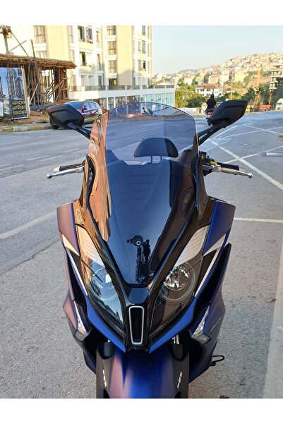 MOTOCAM Kymco Downtown 250i Ön Cam 2016-2026-2026 Model 61cm Füme Renkli 4mm ORİJİNAL BOYLU