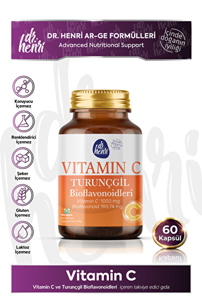 Dr.Henri Vitamin C 1000 Mg 60 Kapsül