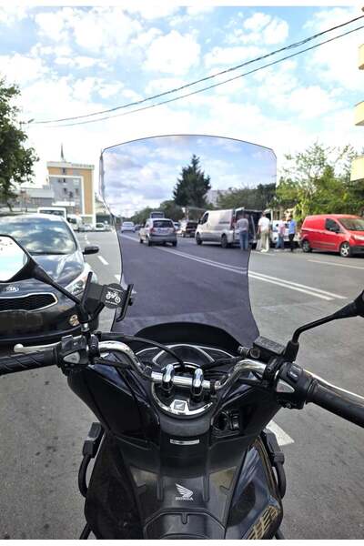 MOTOCAM Honda PCX Ön Cam 2018-2020 Model 83cm Füme Renkli 4mm UZUN