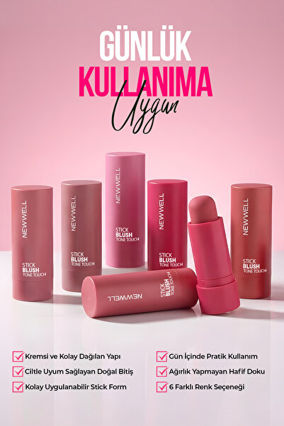 New Well Stick Blush Tone Touch Warm Apricot 01 – Stick Allık