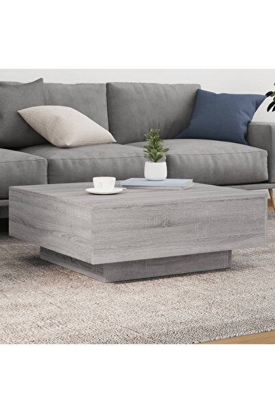 vidaxl Τραπεζάκι Γκρι Sonoma 80x80x31 εκ. Επεξεργασμένο Ξύλο