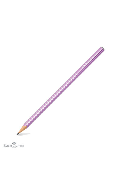 Faber Castell Creion grafit Faber-Castell Sparkle B, finisaj violet perlat me...