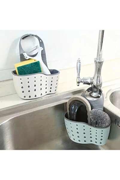 Düzen Organizer Hangable Durable Sink Basket Hard Plastic