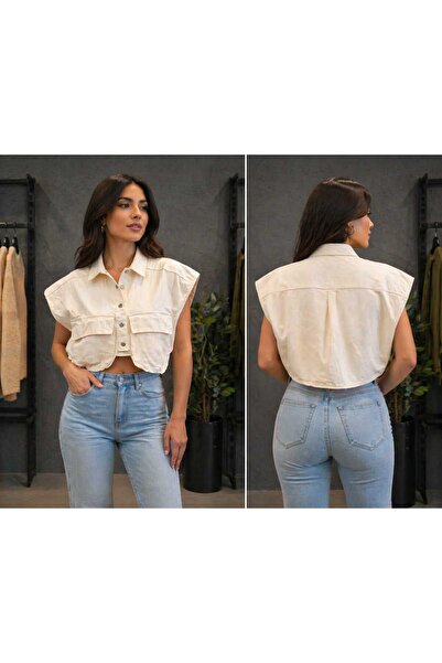 bobitex Polo Yaka Çıtçıtlı Düğme Deri Yelek