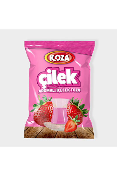 Koza Gurmelerin Seçimi Çilek Aromalı İçecek Tozu Sıcak İçime Uygun Muhteşem L...