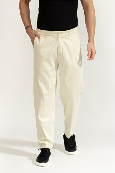 BOSS Erkek Chino Pantolon Beyaz