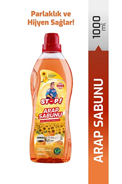 STOP Forte Arap Sabunu 1 L – Doğal İçerik, Güçlü Temizlik, Çok Amaçlı Kullanım