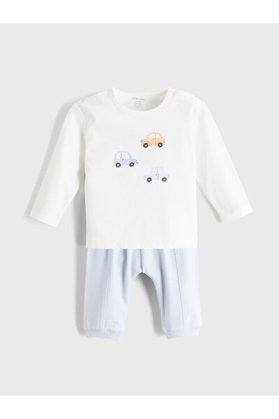 LC Waikiki Tricou și pantaloni de trening imprimați pentru băieței