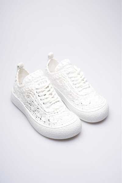 TOPUK Γυναικεία αθλητικά παπούτσια Tivor με λεπτομέρεια από ψάθινη πλέξη και ...