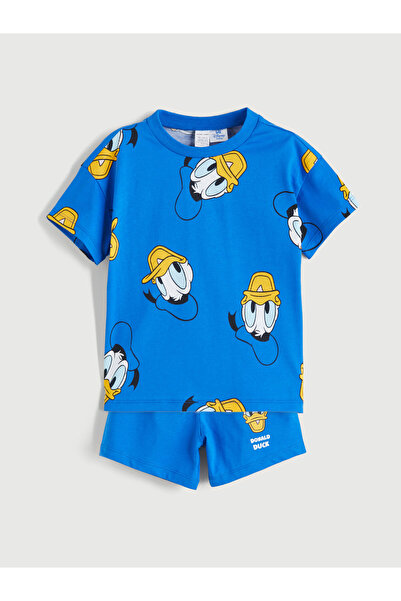 LC Waikiki Set 2 piese pentru bebeluși băieți: Tricou și pantaloni scurți cu ...