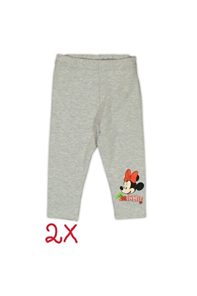 DİSNEP Set de 2 perechi de pantaloni pentru fetițe, Disney, Minnie Mouse, Gri...
