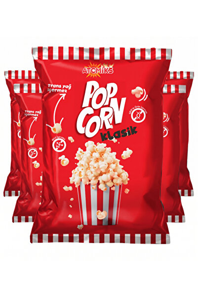 Orbit Ticaret Atomiks Pop Corn Klasik 55 gr x 5’li Paket Klasik Patlamış Mısı...