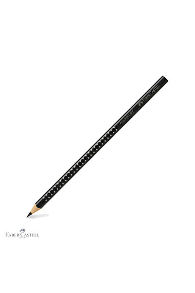 Faber Castell Creion colorat negru Faber-Castell Grip, formă triunghiulară er...