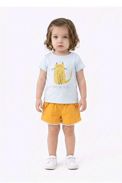 Baby Pantaloni scurti cu broderie