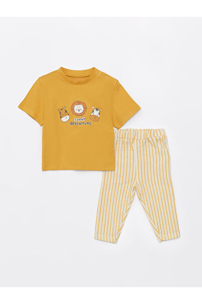 LC Waikiki Set 2 piese pentru băieței: Tricou cu guler rotund și mânecă scurt...