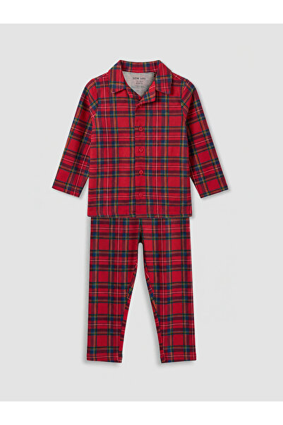 LC Waikiki Plaid Baby Boy Pajama Set