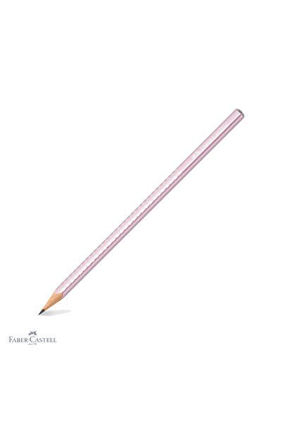 Faber Castell Creion de grafit Faber-Castell Sparkle Rose B, finisaj metalic ...