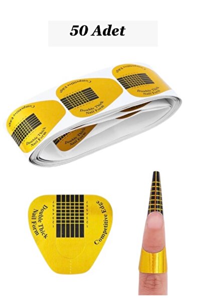 Anil Professional Cosmetics Gold Şablon Protez Tırnak Uzatma Şablon ; Jel Alt...