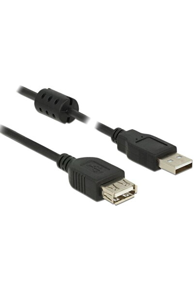 DELOCK USB Verl. A -> A St/Bu 2.00m negru