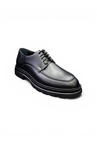 İYİSİNDEN SHOES حذاء كلاسيكي رجالي من الجلد الطبيعي بنعل سميك وأربطة للموسم ا...