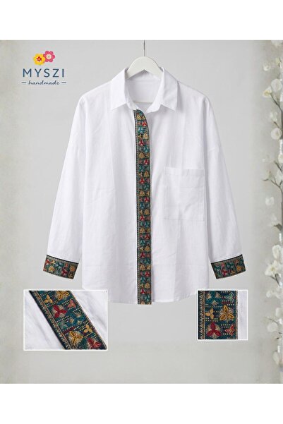 MYSZI Şerit Detaylı Gömlek