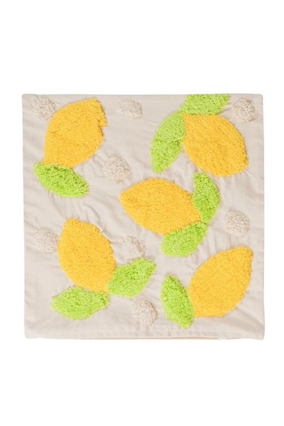 LC Waikiki Lcw Home Yellow Lemon Embroidered Cushion Cover 45X45 cm