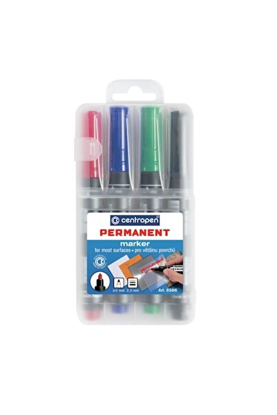 CENTROPEN Set de markere permanente 4 bucăți vârf rotund 2.5mm